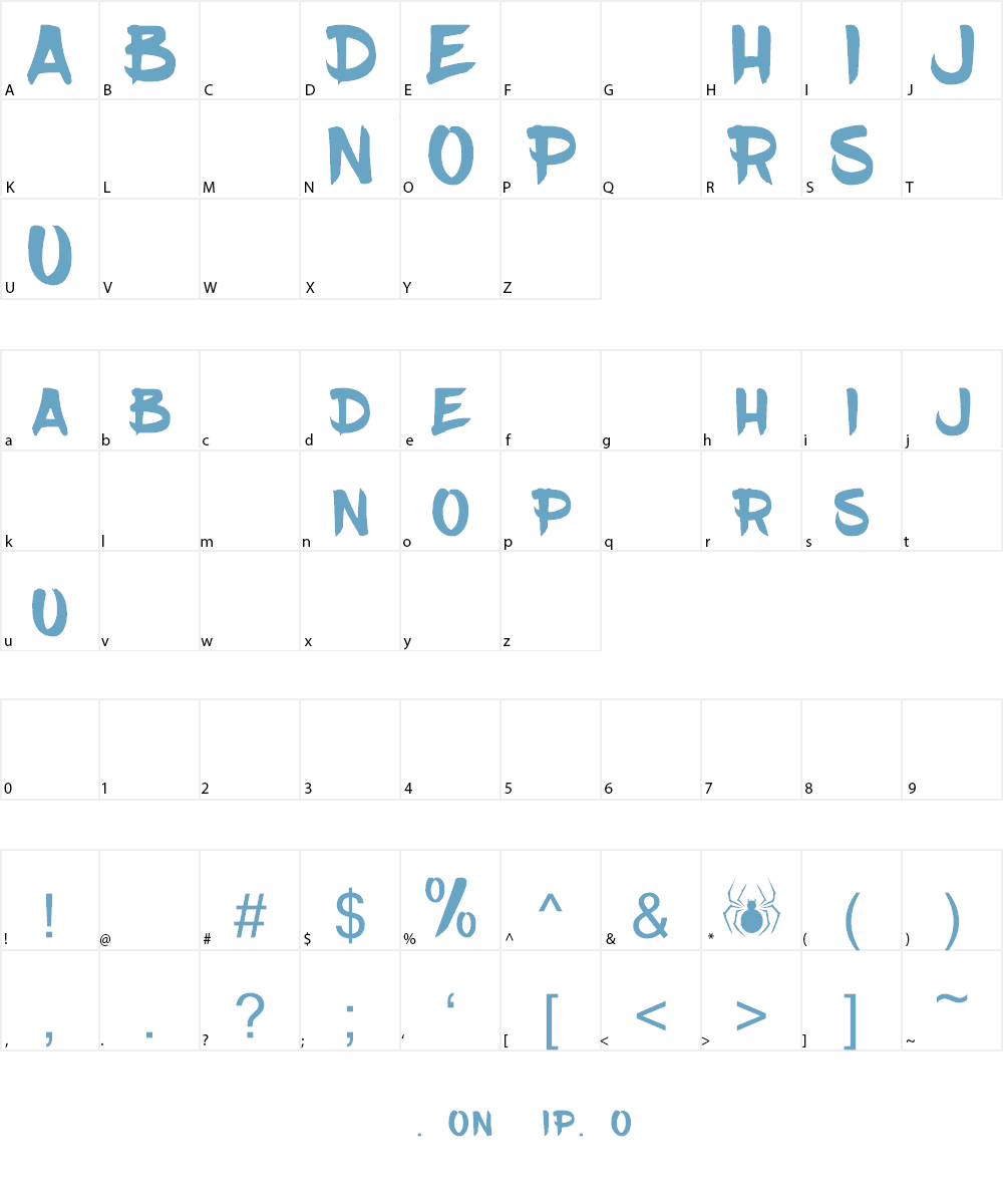 JAPANESE BRUSHIDO Font Character